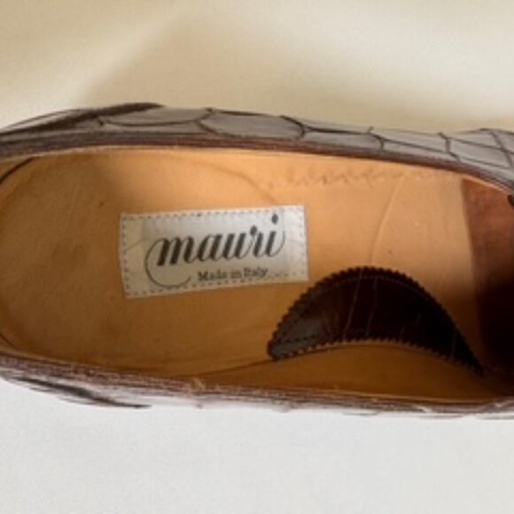 Mauri men’s dress shoes, handmade from genuine alligator leather size Mens 9.5 - Picture 8 of 13